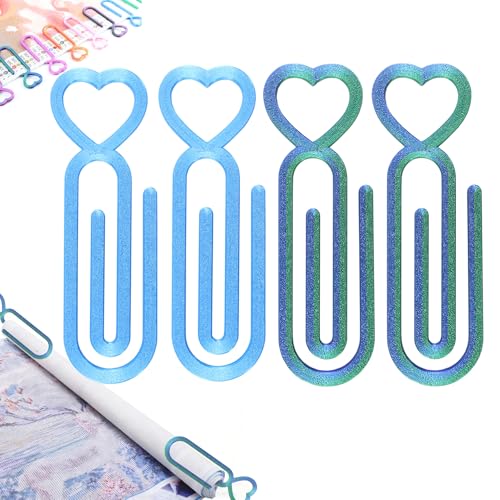 4pcs Diamond Art Canvases Roller Clips, Large Paper Clip Holder for Diamond Painting, Canvas & Paint Paperclips for 5D DIY Art, Plastic Paper Needle for Diamond Art Kits for Adults (Blue Green) - color: Blue Green