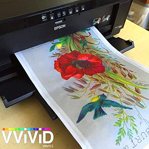 VViViD Inkjet Canvas 100% Real Printable Cotton LTR 8.5 X 11 125lbs. 340gsm 17mil (5 sheets) - size: 5 sheets