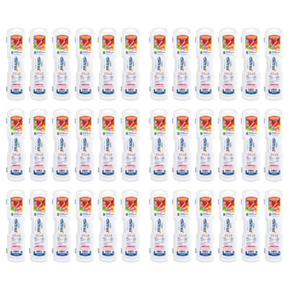 Prang Semi-Moist Watercolors 8-Color Refillable Oval Pan Set with Size 6 Paintbrush, Class Pack of 36 - style: 8 Count (Pack of 36)