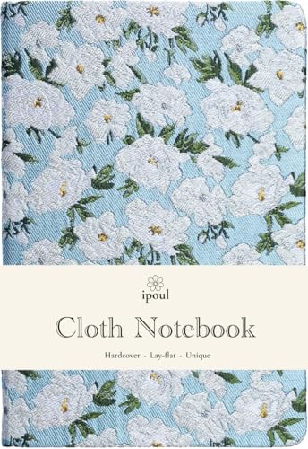 Art Creation Sketchbook, Cute Sketch Notebook, Drawing Journal, A5, Blank Pages, Unlined Paper, Hardcover, Lay Flat, Pretty Sketch Journal for Women, Gardenia - color: Flower Gardenia, style: Plain