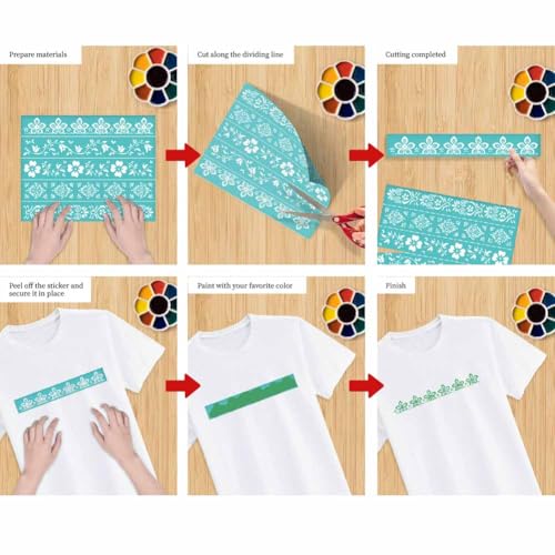 2 Sheets Sunflower Silkscreen Stencil, Flower Butterfly Painting Stencils Templates Reusable Self-Adhesive Silk Screen Printing for Wall Border Wood Fabric Home Craft Decor - style: Sunflower