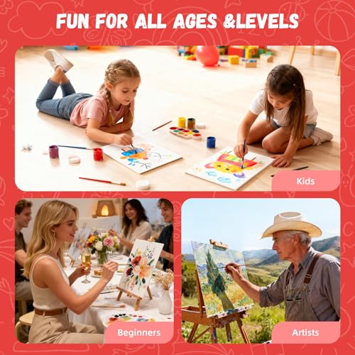 Simetufy 72 Pack 8 x 10 inch Canvas Boards for Painting Flat Canvas Panels Bulk Value Pack for Classes and Parties 100% Cotton for Acrylics Paint - size: 8"x10" - 72 pack