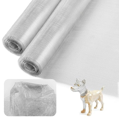 UNIFAMILY 2 Rolls Sculpting Wire Mesh,6.5FT x 16IN Aluminum Wire Mesh for Arts and Craft, Aluminum Armature Wires for Sculpting, Armature Mesh for Clay, Sculpting Craft Mesh for DIY Projects - size: 6.5FT-2 roll