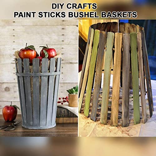Paint Stir Sticks-Rewiss Bulk 100 PCS 10in Length Bamboo Craft Sticks Natural Color Paint Stir Sticks - size: 10 Inch(100pcs)