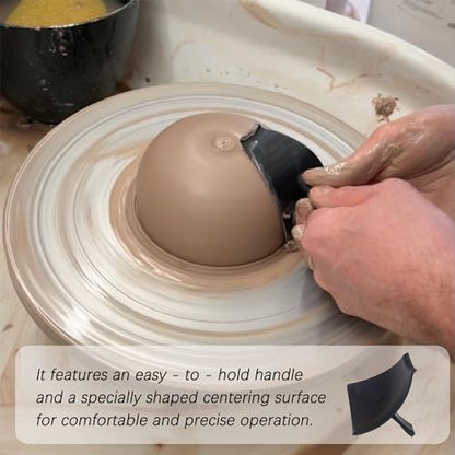 QZAVIRE Clay Centering Aid for Wheel Throwing - Beginner Potters Clay Tools & Wheel Throwing Assist, Portable Pottery Centering Tool for Home Kiln Studios Porcelain Making (1)