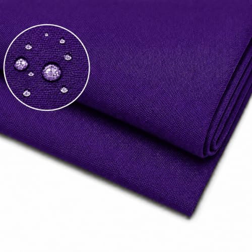 600 Denier 60" Wide Waterproof, Water Repellant Canvas Fabric for Indoor/Outdoor Projects, Upholstery, Home Decor - Sold by the Yard - color: Purple, size: 1 Yard