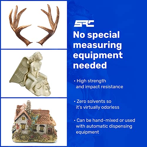SPRESIN Model-Pro Polyurethane Casting Resin 1 Gal and Cast-a-Mold 25T RTV 1/2 Gal, Silicone Mold Making Rubber, Crafts, Woodworking, Hand Molds Casting & Jewelry Making