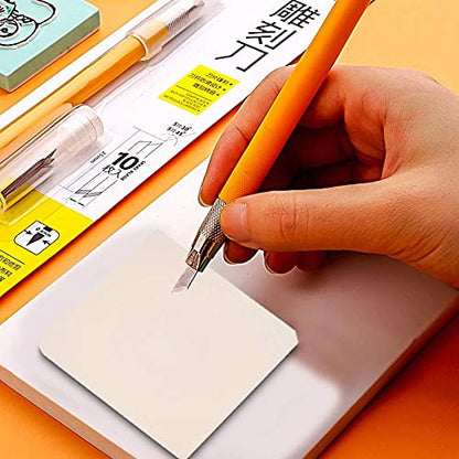 Rubber Carving Block, 9pcs 5 X 5 X 0.8cm Multicolor Square Linoleum Blocks for Printmaking DIY Hand Stamps Crafts Supplies
