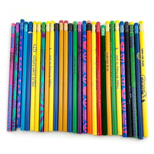 GRAPHITE Round Misprint Set – 2 HB Lead, Unsharpened with Erasers | Great for Drawing, Crafts, Gifts & Classroom Use – Box of 144