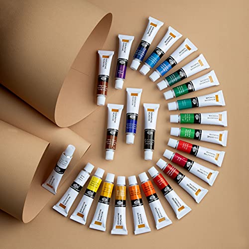 Royal & Langnickel GOU24 Gouache Color Artist Tube Paint, 12ml, 24-Pack - size: 1 Count (Pack of 1)