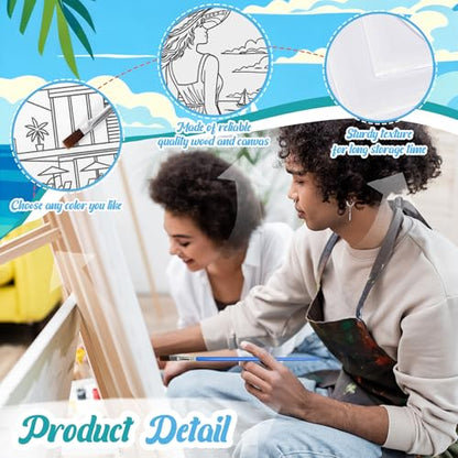 Sherr 285 Pcs 30 Sets Sip and Paint Kit for Adults, Pre Drawn Canvas Kit for Painting Acrylic Painting Favor Bulk for DIY Birthday Gifts Adult Date Night Party Suppliers(Summer Lady) - style: Summer Lady