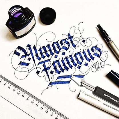 6 Dip Pen Set with 5 Different Nibs Pen Holder Caligraphy Pen Set for Signatures Drawing Writing Cartooning