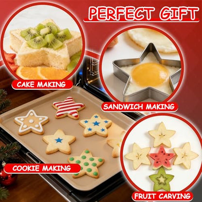 Stars Cookie Cutter, Pack of 5 - style: B-Star