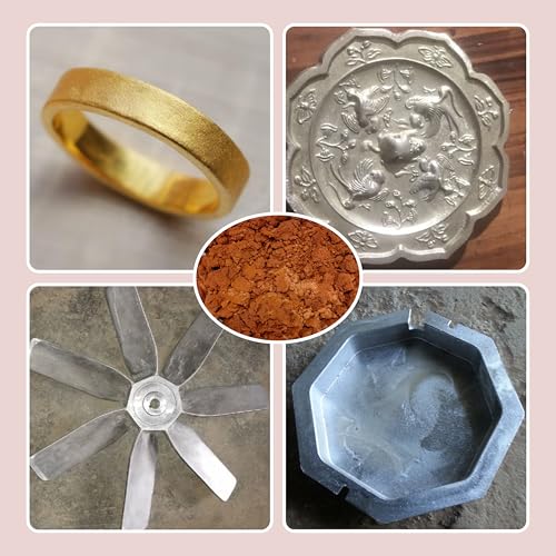 Natural Casting Sand Ultra-Fine（400Mesh） - Reusable Molding Clay for Detailed Metal Jewelry Casting, Suitable for replicas of metals such as gold, silver, copper, and reusable molding clay (12 lb) - size: 12LB