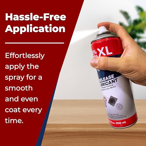 Silicone Mold Release Spray (Silicone-Based) (24x16.9 floz/500ml) - Resin & Epoxy Release Agent for Smooth Mold Removal with Ease, Universal Use on Almost All Molds - size: 24 Pack
