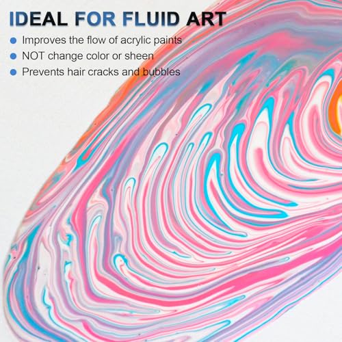 Nicpro Pouring Medium for Acrylic Paint 69oz / 2040ml, Acrylic Paint Thinner, Acrylics Flow Medium Improve Flow Consistency - size: 69 Fl Oz (Pack of 1)