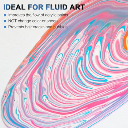 Nicpro Pouring Medium for Acrylic Paint 69oz / 2040ml, Acrylic Paint Thinner, Acrylics Flow Medium Improve Flow Consistency - size: 69 Fl Oz (Pack of 1)