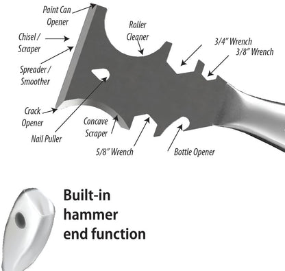 ALLWAY UXG12 Stainless Steel 12-In-1 Pro Painter's Multi-Tool - style: 12-in-1