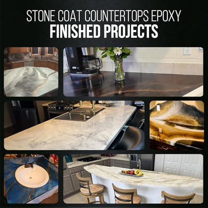 Stone Coat Countertops Epoxy Resin Kit for Countertops, Bar Tops, 1/2 Gallon - size: 1/2 Gallon