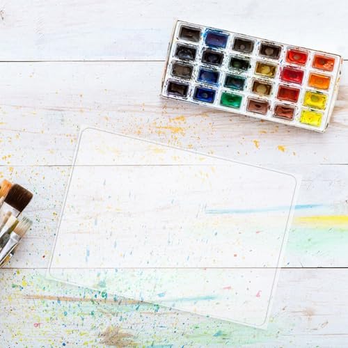 NUOBESTY Gel Printing Plate Gel Painting Plate Monoprinting Block for Stamping Cardmaking Printmaking Monoprinting and Crafts Transparent - size: 25.00X20.00X1.00CM