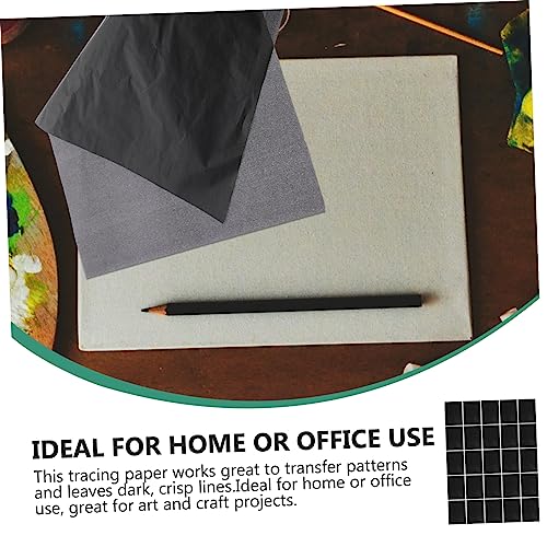 Angoily Graphite Carbon Transfer Paper for Tracing and Copying 25 Sheets of Graphite Paper for Artists DIY Projects and Office Use