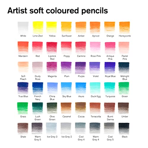 Winsor & Newton Studio Collection Artist Pencils, Color Pencils, Set of 48 - style: 48 Color Pencils