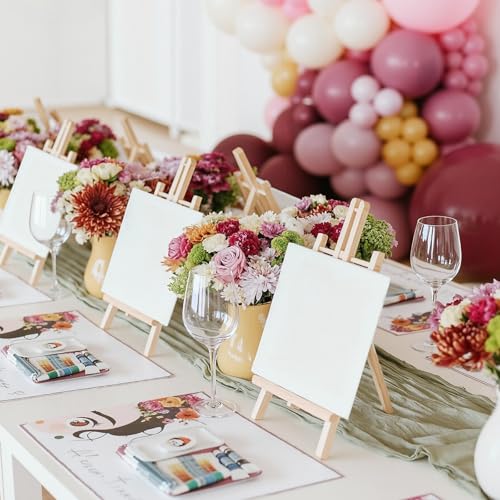 Canvas Boards 40 Pack, 8x10 Inch Small Painting Canvas Panels, 100% Cotton White Blank Art Supplies for Acrylics Oil Watercolor Tempera Paints - size: 8"x10"- 40pcs