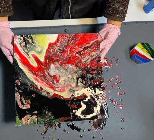 Large Silicone Craft Mat with Raised Edges for Resin Art & Epoxy Projects | Heat-Resistant Non-Slip Surface, Spill Containment Walls, Easy-Clean Design