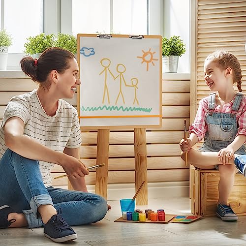 Lincia 4 Pcs Artist Sketch Tote Board with Clips Handle Rubber Band, 5 mm Thickness Drawing Painting Clipboards Large Portable Lightweight Brown Pad for Class Artists Student (13 x 17 Inch) - size: 13 x 17 Inch