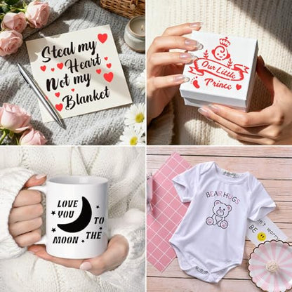 64 Pieces Small Onesie Stencils for Baby Shower, 3 Inch Reusable Baby Bib Stencil for Painting, Cute Animal Clothes T Shirts Template Kit for Fabric Canvas Craft DIY Home Decor(Baby Show) - style: Baby Shower
