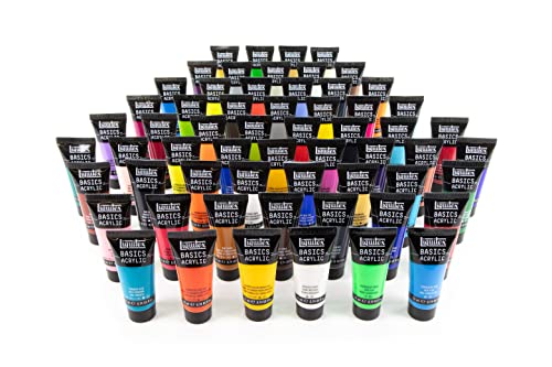 Liquitex BASICS Acrylic Paint Set, 60 x 22ml (0.74-oz) Tube Paint Set - style: 60 x 22ml (0.74-oz)