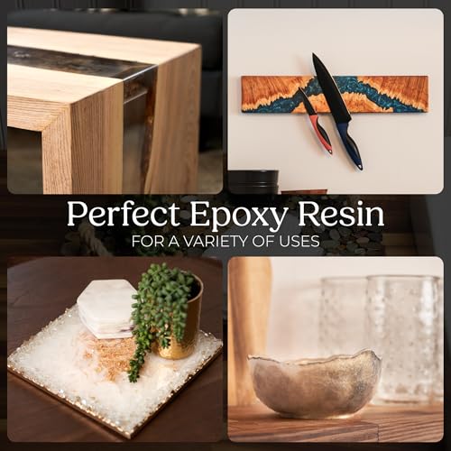 Promise Epoxy Fast Cure Resin 1 Gal - Crystal Clear UV-Resistant, Self-Leveling, No VOCs with 1-Hour Demold Time, for Jewelry Making, Crafts, Coatings, Use with Mica Powder & Dyes - size: 1 Gallon