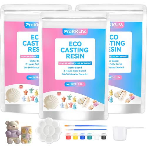 Resin Casting Powder 1000G,20-30 Minutes Demold Fast Curing,Easy for Crafts