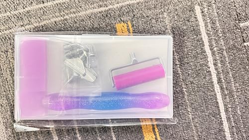 Diamond Painting Pen,Diamond Art Pen,Resin 5D Diamond Painting Pen Kit Tool Accessories (Purple Silver) - color: Purple Silver
