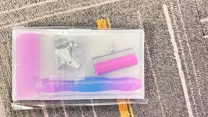 Diamond Painting Pen,Diamond Art Pen,Resin 5D Diamond Painting Pen Kit Tool Accessories (Purple Silver) - color: Purple Silver