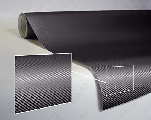 VViViD Craft 3D Carbon Fibre Textured Vinyl Sheet 1ft x 5ft for Silhouette, Cricut and Cameo Machines Including 12" x 12" Sheet of Transfer Paper (Gunmetal Grey) - color: Gunmetal Grey