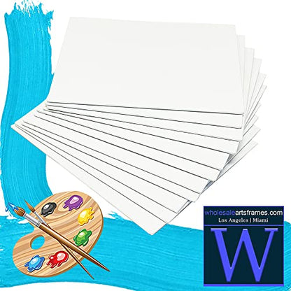 11x14 White Canvas Boards for Painting Bulk 100 Pack.Paint Canvases for Painting Art.Artist Blank Canvases for Painting 11x14 Canvas Panels.Quality Acid Free Primed Canvas Boards for Acrylic,Oil etc - size: 11x14 White