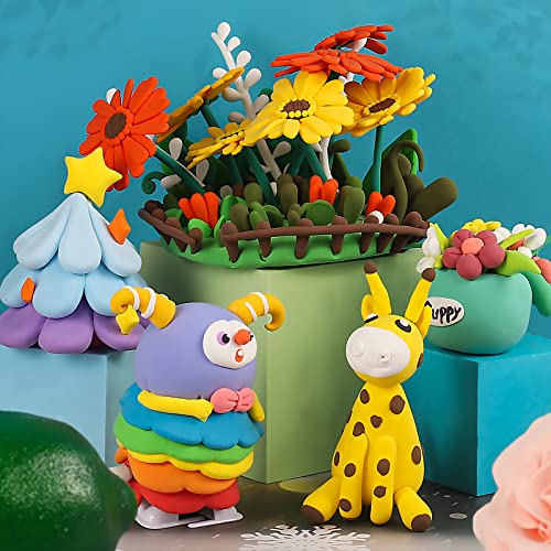 ifergoo Modeling Clay - 24 Colors Air Dry Clay, DIY Magic Clay with Tools and Munuals, Kids Toys Set for Boys and Girls - color: 24 Colors