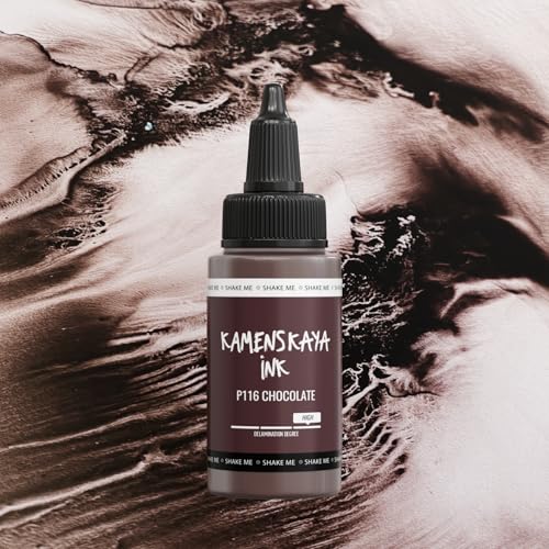 KAMENSKAYA Delaminating Alcohol Inks - Self-Splitting Alcohol Ink P-116 'Chocolate' - 1 fl oz (30 ml) - color: P-116 'Chocolate'