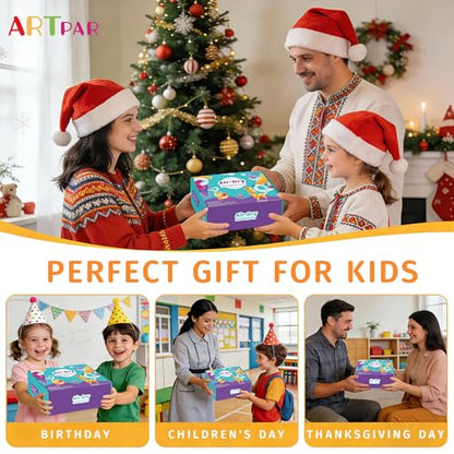 ARTPAR Air Drying Clay Kids 102 Colors, Modeling Magic Clay Kit with Sculpting Tools,Soft and Non-Sticky,Classroom Activities & Art and Crafts Creative Play Gifts for Boys & Girls Age 3-12 - color: 102 Colors