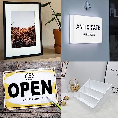 White Acrylic Sheets 12" x 16" x 1/8", 2 Pack Cranviech White Cast Plexiglass Sheet Glass Alternative for Sign DIY Display Projects, Wedding Invitation, Photo Frame, Craft Handcraft and Painting - color: White, size: 12" x 16" x 1/8"