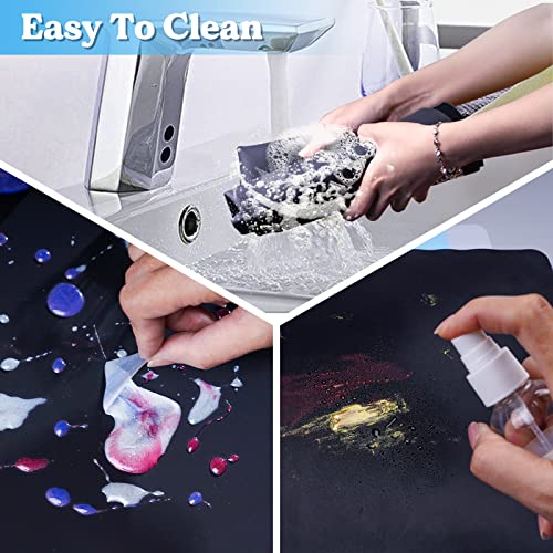 LET'S RESIN Extra Large Silicone Mat for Crafts, 27.7'' x 19.7'' Nonstick & Nonslip Silicone Crafts Mat, Multipurpose Heat-Resistant Table Protector Silicone Sheets for Resin, Liquid, Paint, Clay - size: 27.7'' x 19.7''