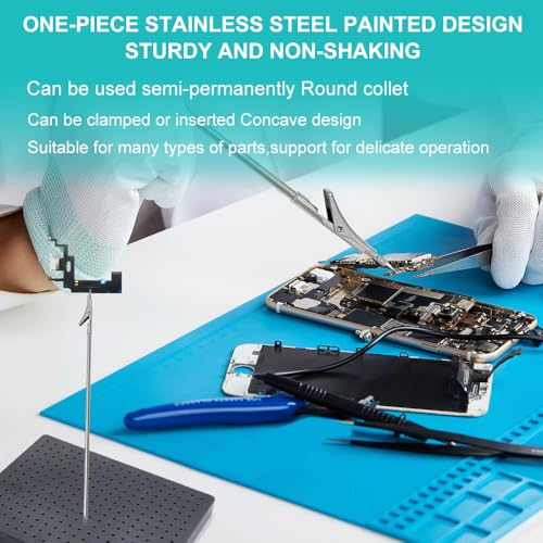 Magnetic Metal Painting Alligator Clip Sticks Set Modeling Tools for Airbrush Spray, 6PCS Clip Sticks Set for Hobby Model Parts Assemble, Stainless Semi-Permanent Use for Hobby Holder, PMKJ034-6 - size: PMKJ034-6