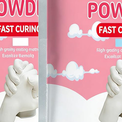 Fast Curing Plaster Powder 100g, Water Activated Casting Powder Kit for Mold Making & Hand Sculpture, DIY Craft Clone Powders for Beginners Art Projects, Includes Tools