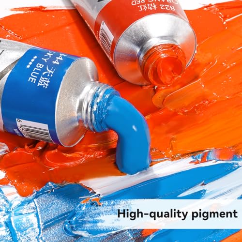 Paul Rubens Oil Paint, 20 Colors*50ml LargeTubes & 3 * 50 ml LargeTubes Titanium White,Professional Oil Colors with High Saturation, Creamy Texture and Consistency,Art Supplies for Artists, Students,