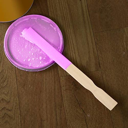 KINJOEK 200 PCS 14 Inch Length Paint Sticks, Premium Wood Multi-Purpose Flat Unfinished Wooden Crafts Sticks Paddles Stirrers Bulk for Paint Mixing, Wall Stirring, Wood Crafts, Garden Plant - size: 200PCS 14"
