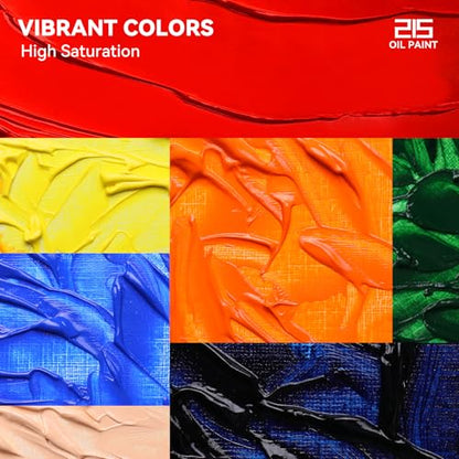 Paul Rubens Oil Paint, 24 Colors*20ml/0.67 oz Tubes, Professional Bright Oil Colors with High Saturation, Creamy Texture, and Consistency, Art Supplies for Artists, Students, Beginners