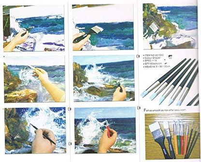 COMIART 5pcs Flexible Clay Sculpture Tools Silicon Color Shaper Brushes Size 0 - size: Size0