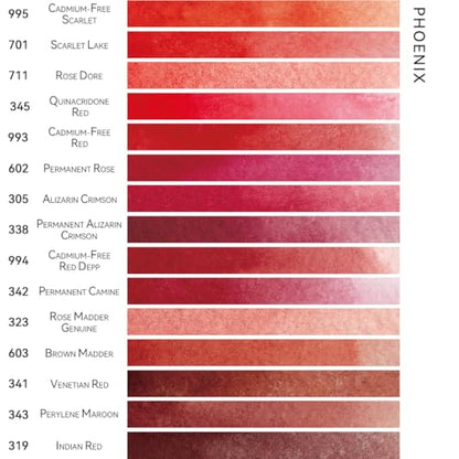 PHOENIX Professional Watercolor Paint Single Tube - 0.47 Fl Oz / 14ml - Brown Madder - color: Brown Madder, size: 0.47 Fl Oz (Pack of 1)