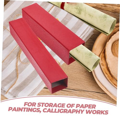 SHINEOFI 2Pcs Telescoping Poster Tube for Art Storage Extendable Carrying Case and Reliable for Artists Designers and Students Protects Documents and Plans from